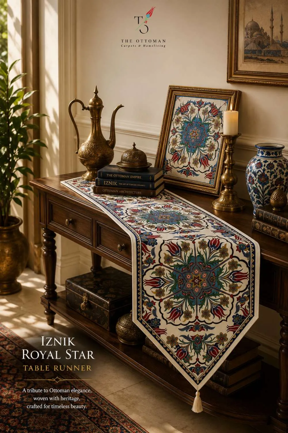 Iznik Royal Star Table Runner